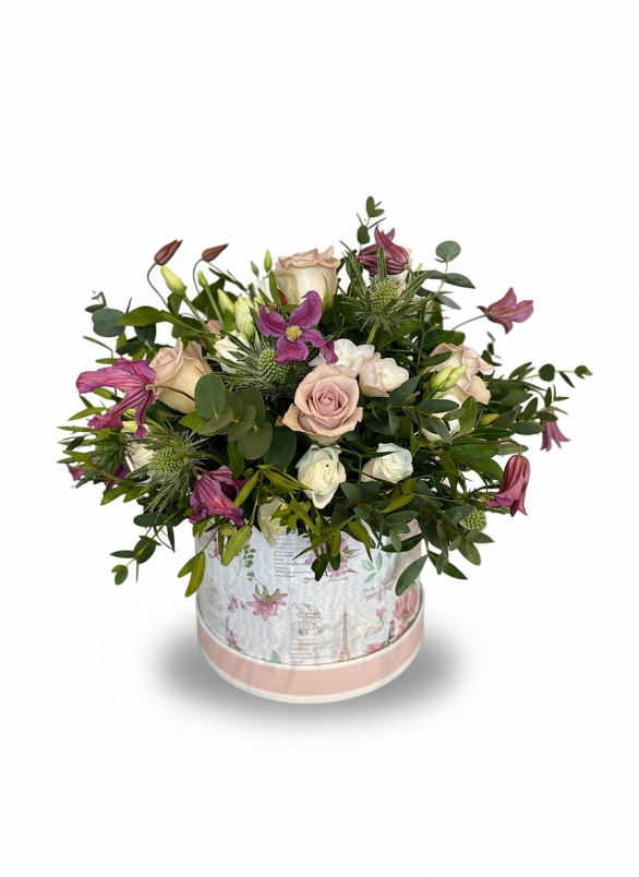 Flower Arrangements | Hat Box Arrangement
