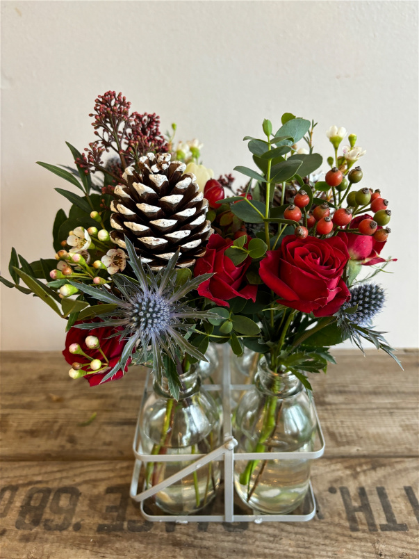 Christmas 2025 | Festive Bottle Crate Arrangement