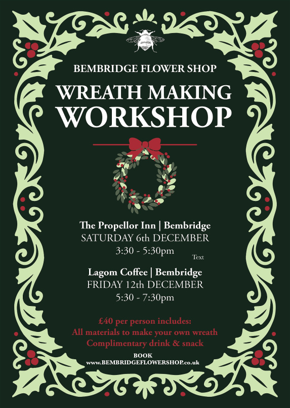 Christmas Workshops | Friday 12th December - Lagom Coffee, Bembridge - 5:30pm to 7:30pm