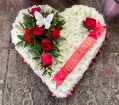 Funeral Tributes | Floral massed Heart Tribute