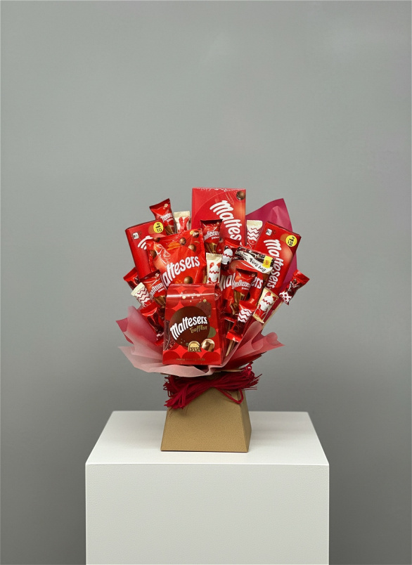 Chocolate, Sweet and Crisp Bouquets | All Malteser Chocolate Bouquet