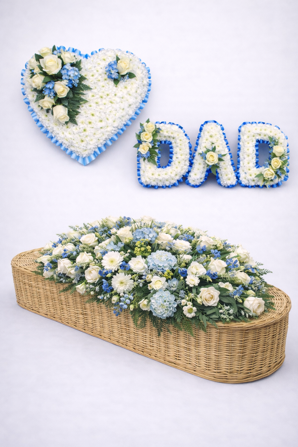 Vanilla Blue Flowers | Colchester | Funeral Flowers