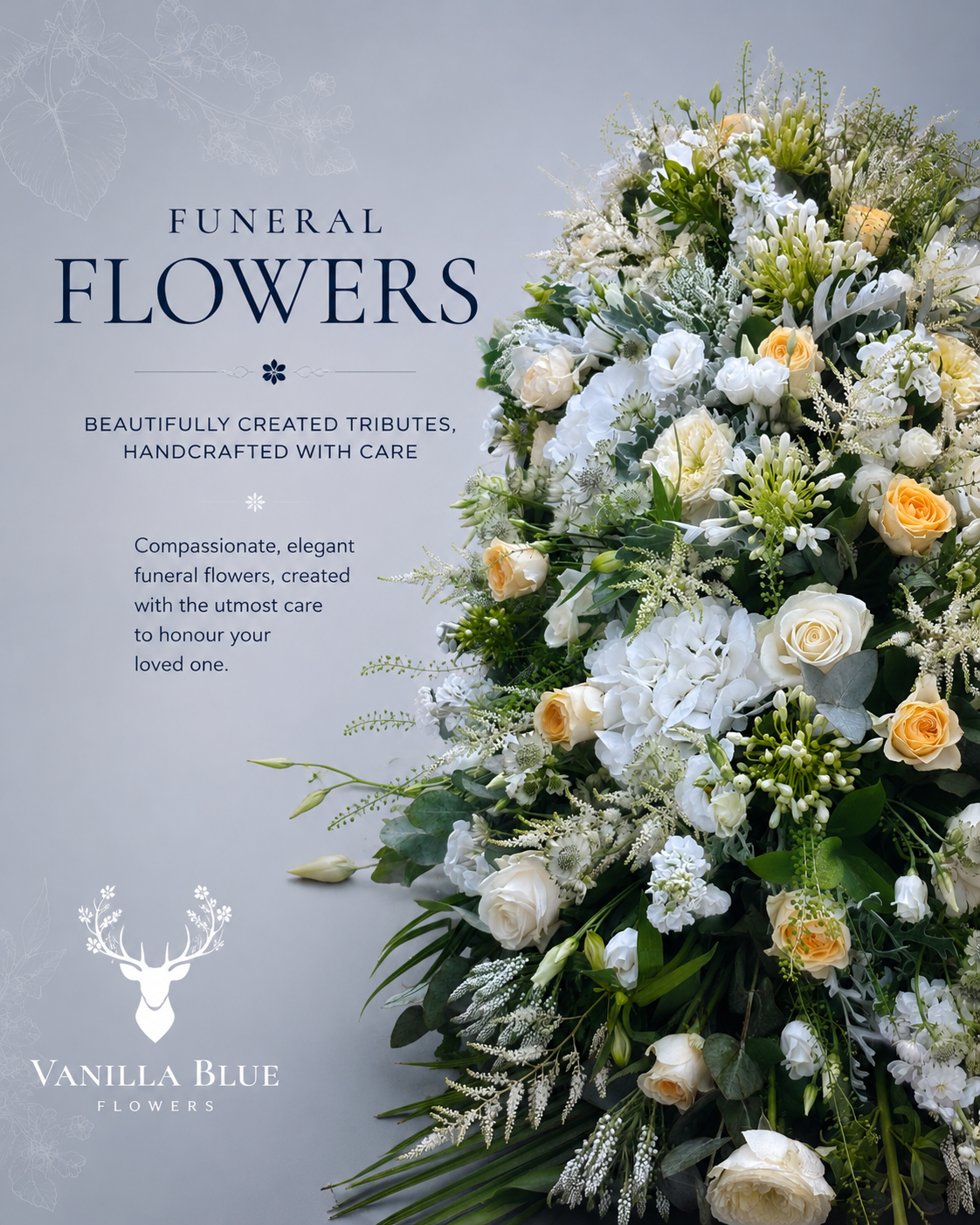 Vanilla Blue Flowers | Colchester | Home