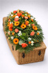 Casket Sprays | Funeral Flowers | Orange Coffin Spray