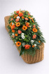Casket Sprays | Funeral Flowers | Orange Coffin Spray