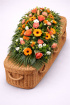 Casket Sprays | Funeral Flowers | Orange Casket Spray