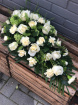 Funeral Flowers | Teardrop Sprays | Rose & Carnation Teardrop Spray