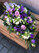 Teardrop Sprays | Purple Sheaf Style Arrangement