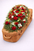Casket Sprays | Funeral Flowers | Red Casket Spray