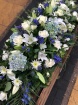 Casket Sprays | Blue and White Coffin Spray