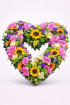 Funeral Flowers | Heart Tributes | Summer Style Open Heart