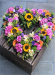 Funeral Flowers | Heart Tributes | Summer Style Open Heart