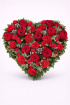 Funeral Flowers | Heart Tributes | Rose and Carnation Heart