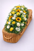 Casket Sprays | Funeral Flowers | Yellow Casket Spray