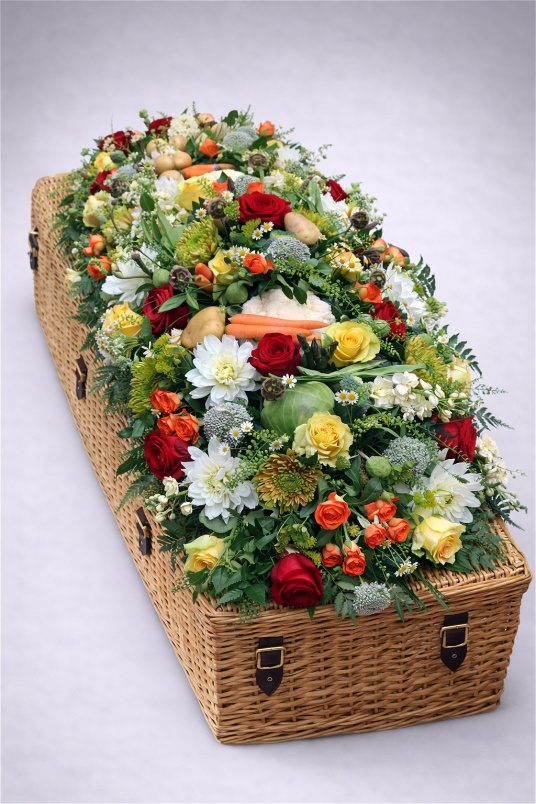 Casket Sprays | Funeral Flowers | Vegetable Casket Spray