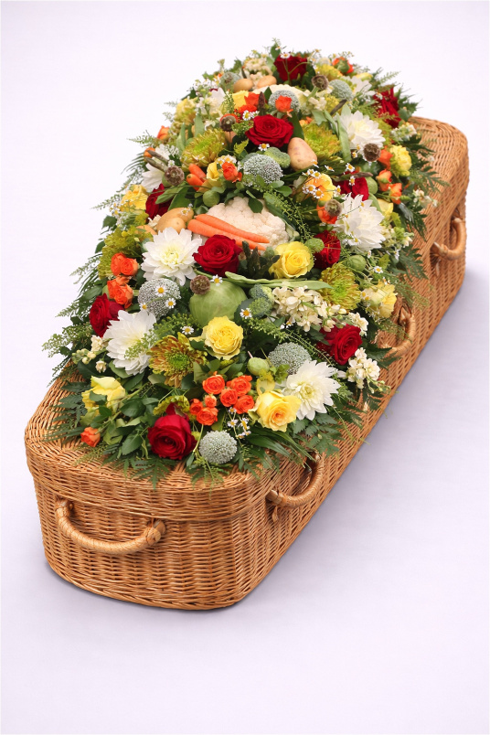 Casket Sprays | Funeral Flowers | Vegetable Casket Spray