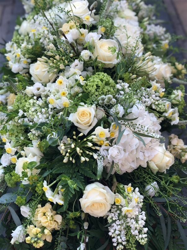 Casket Sprays | Funeral Flowers | Rustic Casket Spray