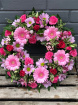 Wreaths | Cerise Pink Rose Wreath