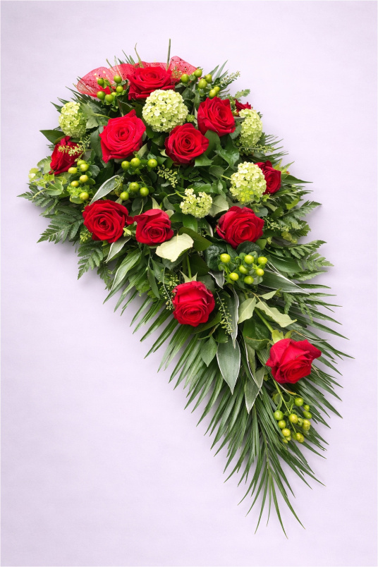 Funeral Flowers | Teardrop Sprays | Rose sheaf