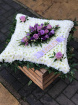 Funeral Flowers | Pillows & Cushions | Foliage Edged Cushion