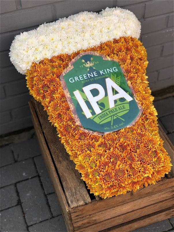 Funeral Flowers | Personal Tributes | Pint of Beer