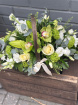Cremation Baskets | Funeral Flowers | White Cremation Basket