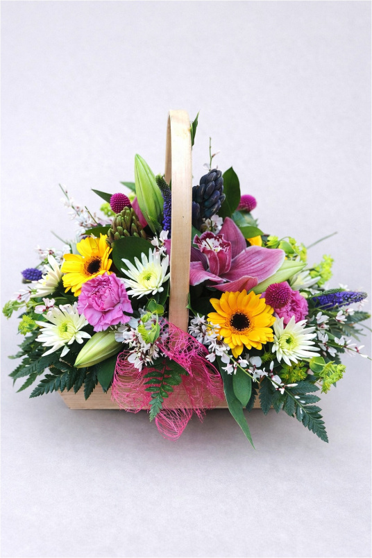 Cremation Baskets | Funeral Flowers | Vibrant Cremation Basket