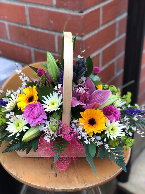 Cremation Baskets | Funeral Flowers | Vibrant Cremation Basket