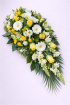 Funeral Flowers | Teardrop Sprays | Yellow Teardrop Spray