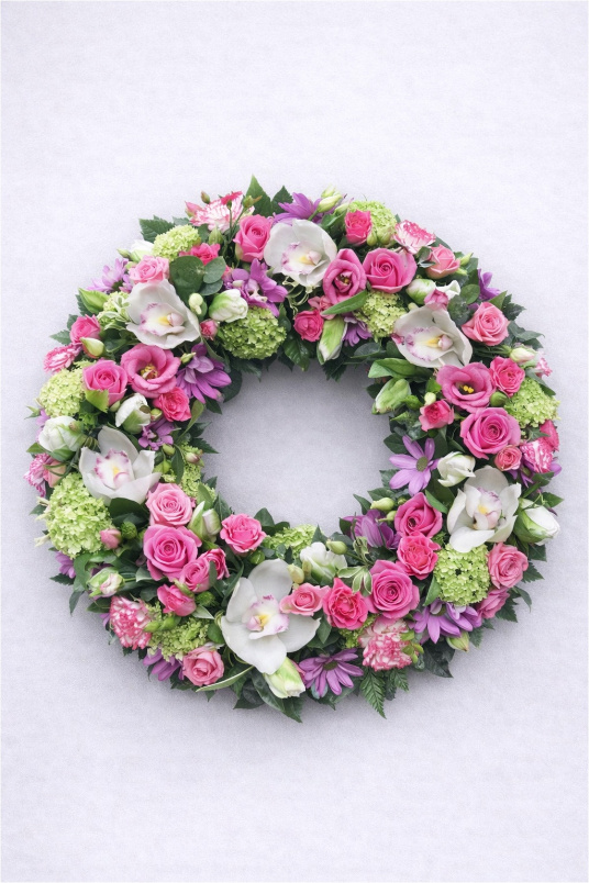 Funeral Flowers | Wreaths | Pink Wreath