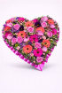 Funeral Flowers | Heart Tributes | Vibrant Solid Heart