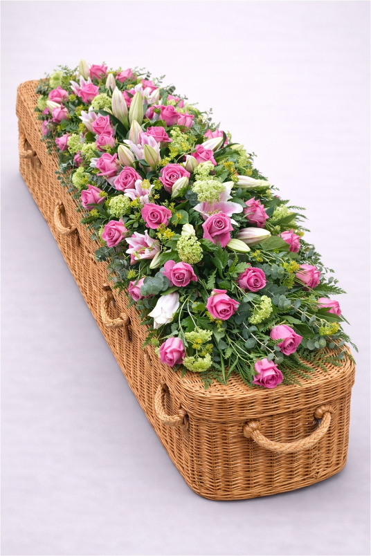 Casket Sprays | Funeral Flowers | Rose & Lily Casket Spray