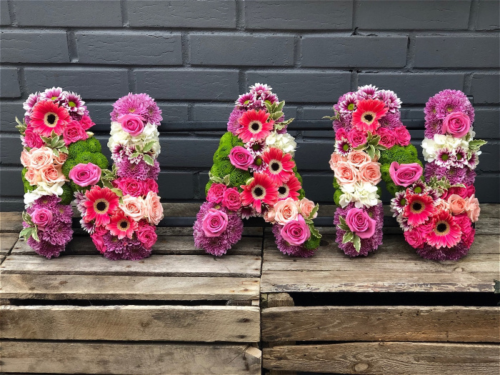 Funeral Flowers | Funeral Letters | NAN Loose Style Letters