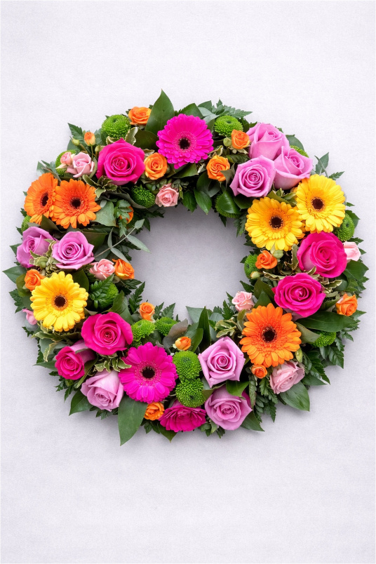 Funeral Flowers | Wreaths | Vibrant Wreath