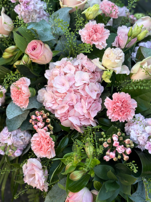 Casket Sprays | Funeral Flowers | Pastel Coffin Spray