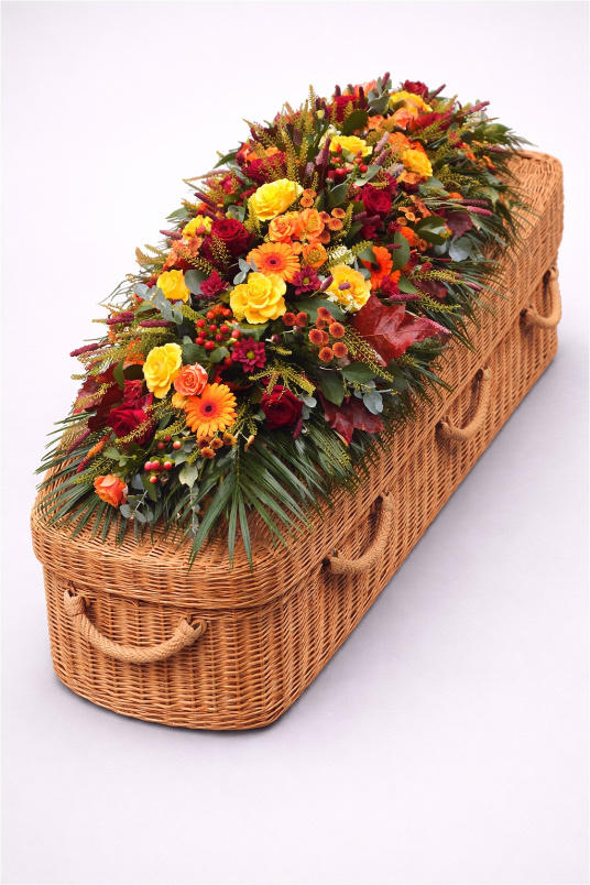 Casket Sprays | Funeral Flowers | Autumnal Casket Spray
