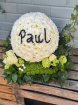 Funeral Flowers | Personal Tributes | Sport Themed Funeral Tributes | Golf Ball Tribute