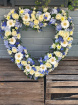 Funeral Flowers | Heart Tributes | Blue Open Heart