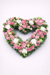 Funeral Flowers | Heart Tributes | Pink Open Heart