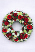 Funeral Flowers | Wreaths | Red Floral Wreath