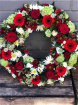 Funeral Flowers | Wreaths | Red Floral Wreath