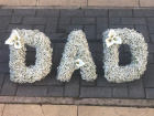 Funeral Letters | DAD Gypsophlia Letters