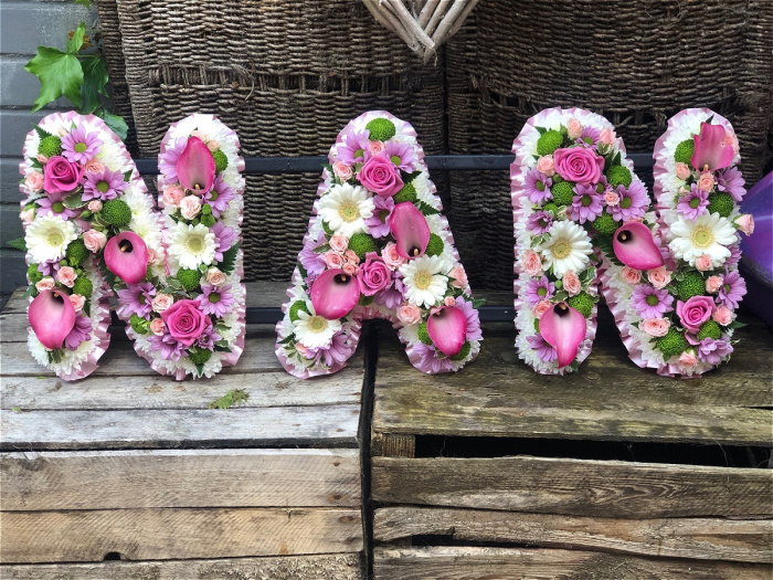 Funeral Flowers | Funeral Letters | Nan Vintage Letter Tribute