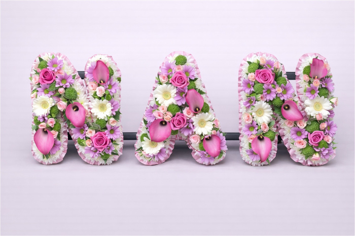 Funeral Flowers | Funeral Letters | Nan Vintage Letter Tribute