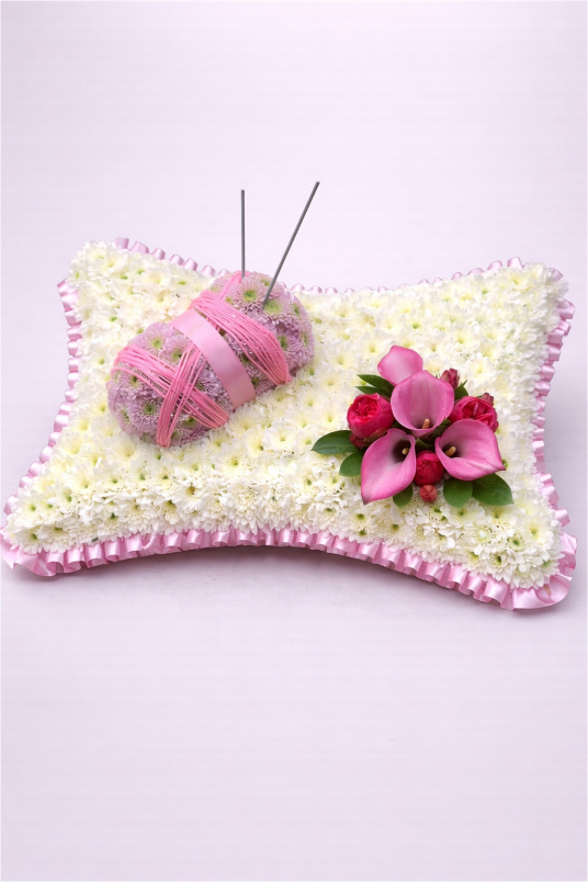 Funeral Flowers | Personal Tributes | Pillows & Cushions | Ball of Wool Pillow