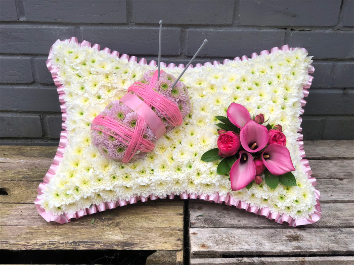 Funeral Flowers | Personal Tributes | Pillows & Cushions | Ball of Wool Pillow