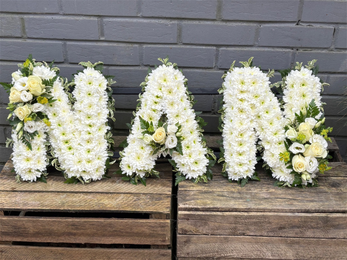 Funeral Flowers | Funeral Letters | NAN Foliage Edge Tribute