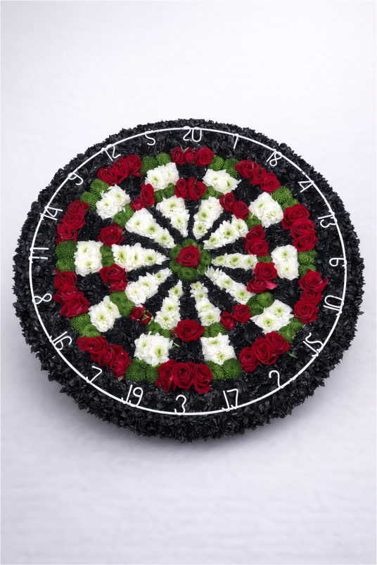 Funeral Flowers | Personal Tributes | Sport Themed Funeral Tributes | Dartboard