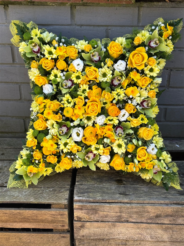 Funeral Flowers | Pillows & Cushions | Lemon Loose Cushion