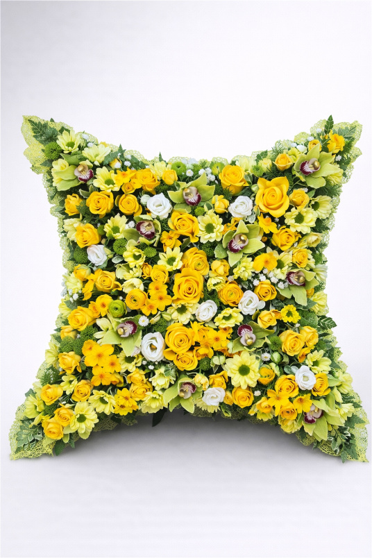 Funeral Flowers | Pillows & Cushions | Lemon Loose Cushion